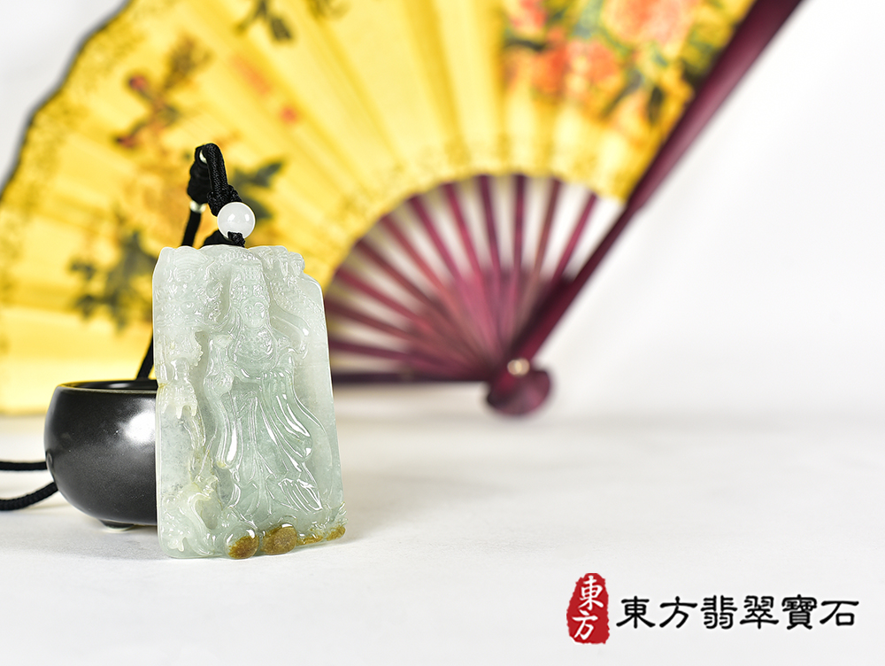 翡翠媽祖項鍊玉珮(天上聖母:媽祖牌A貨翡翠媽祖玉珮、緬甸玉媽祖玉墜)。綠色糯種媽祖,MD402。客製化訂做各種翡翠媽祖吊墜玉珮項鍊。★附A貨翡翠雙證書 4.jpg