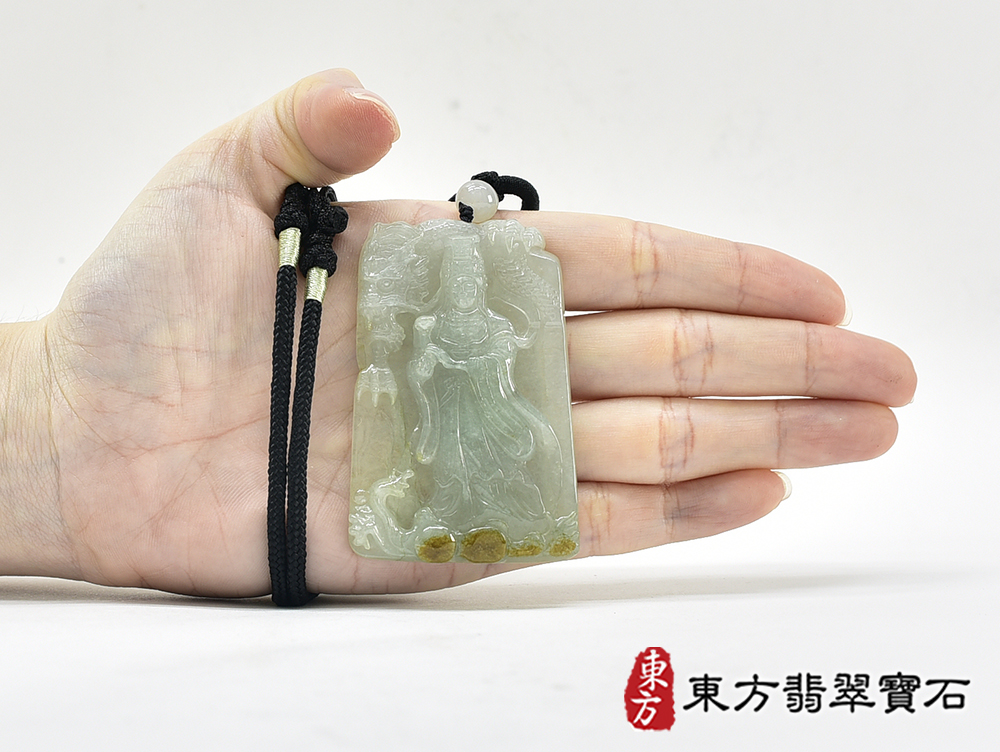 翡翠媽祖項鍊玉珮(天上聖母:媽祖牌A貨翡翠媽祖玉珮、緬甸玉媽祖玉墜)。綠色糯種媽祖,MD402。客製化訂做各種翡翠媽祖吊墜玉珮項鍊。★附A貨翡翠雙證書 5.jpg