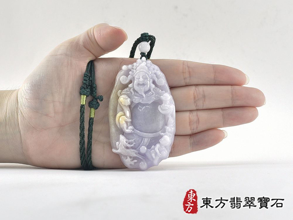 翡翠密宗 黃財神項鍊玉珮(密宗 黃財神:密宗 黃財神牌A貨翡翠密宗 黃財神玉珮、緬甸玉密宗 黃財神玉墜)。MG019。客製化訂做各種翡翠密宗 黃財神吊墜玉珮項鍊。★附A貨翡翠雙證書 5.jpg