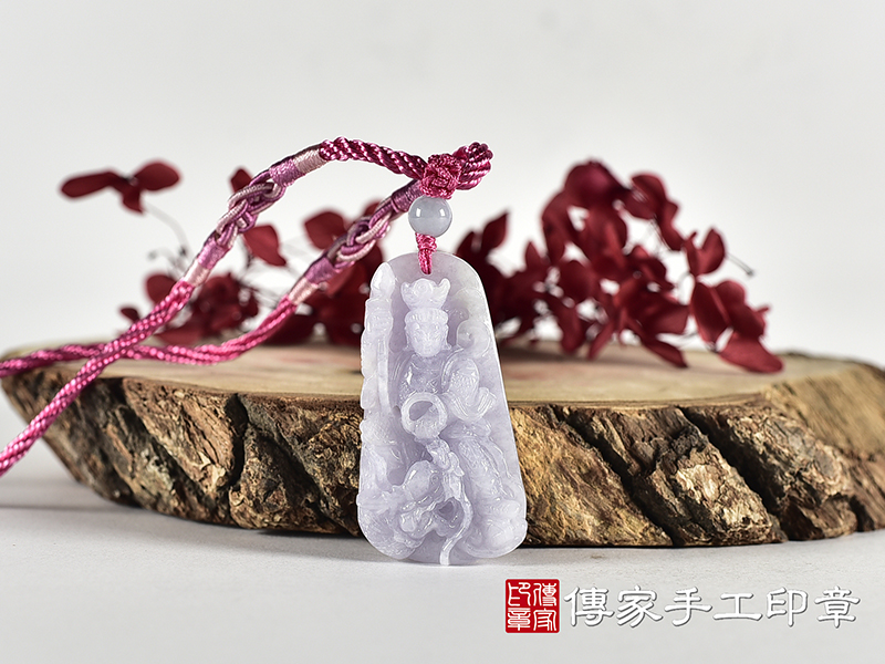 翡翠三太子項鍊玉珮(中壇元帥、哪吒:三太子牌A貨翡翠三太子玉珮、緬甸玉哪吒三太子玉墜)。翡翠三太子,TT231。客製化訂做各種翡翠哪吒三太子吊墜玉珮項鍊。★附A貨翡翠雙證書 0.jpg