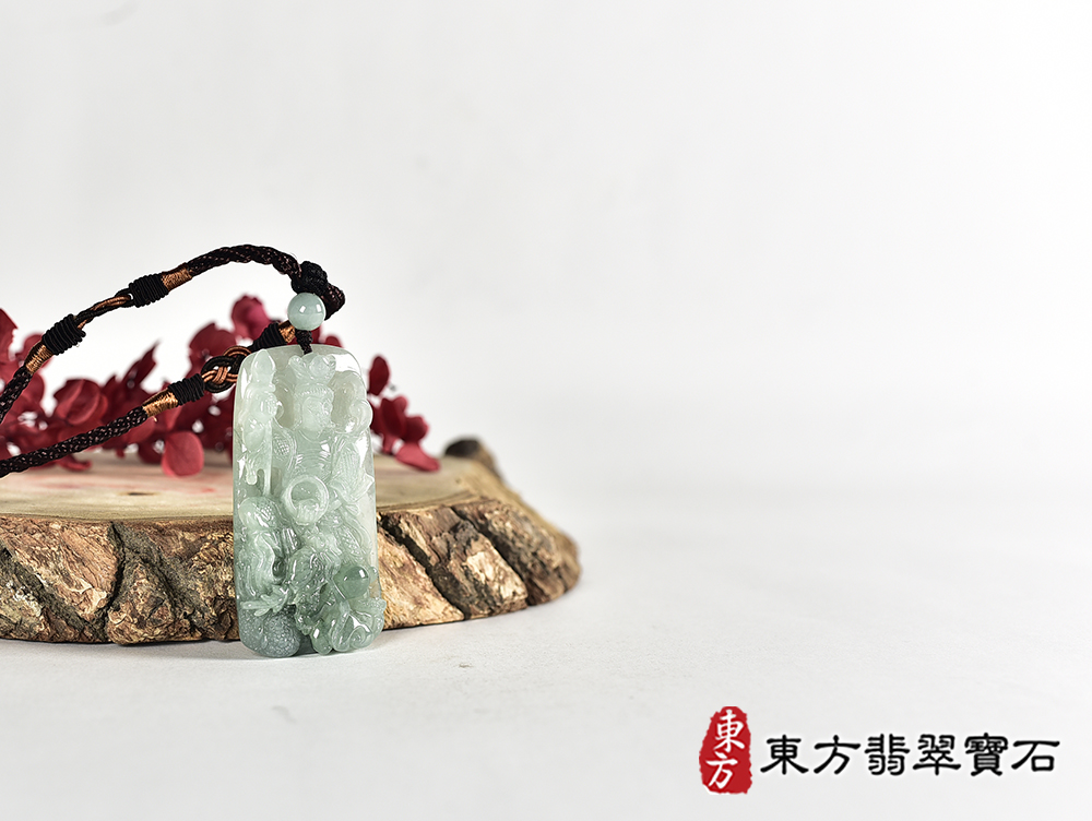 翡翠三太子項鍊玉珮(中壇元帥、哪吒:三太子牌A貨翡翠三太子玉珮、緬甸玉哪吒三太子玉墜)。翡翠三太子,TT232。客製化訂做各種翡翠哪吒三太子吊墜玉珮項鍊。★附A貨翡翠雙證書 4.jpg