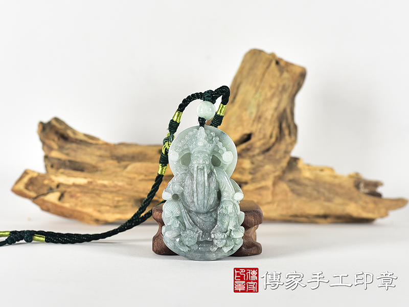翡翠五府千歲項鍊玉珮(池府千歲:五府千歲牌A貨翡翠五府千歲玉珮、緬甸玉五府千歲玉墜)。WF029。客製化訂做各種翡翠五府千歲吊墜玉珮項鍊,★附A貨翡翠雙證書 0.jpg