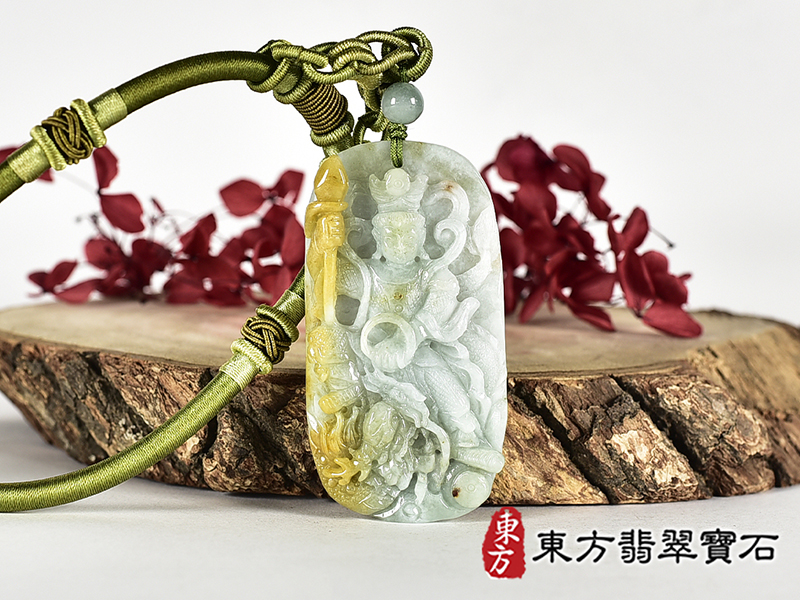 (已出售勿下標,可訂做)翡翠三太子項鍊玉珮(三太子:三太子牌A貨翡翠三太子玉珮、緬甸玉三太子玉墜)。TT233。客製化訂做各種翡翠三太子吊墜玉珮項鍊。★附A貨翡翠雙證書 0.jpg