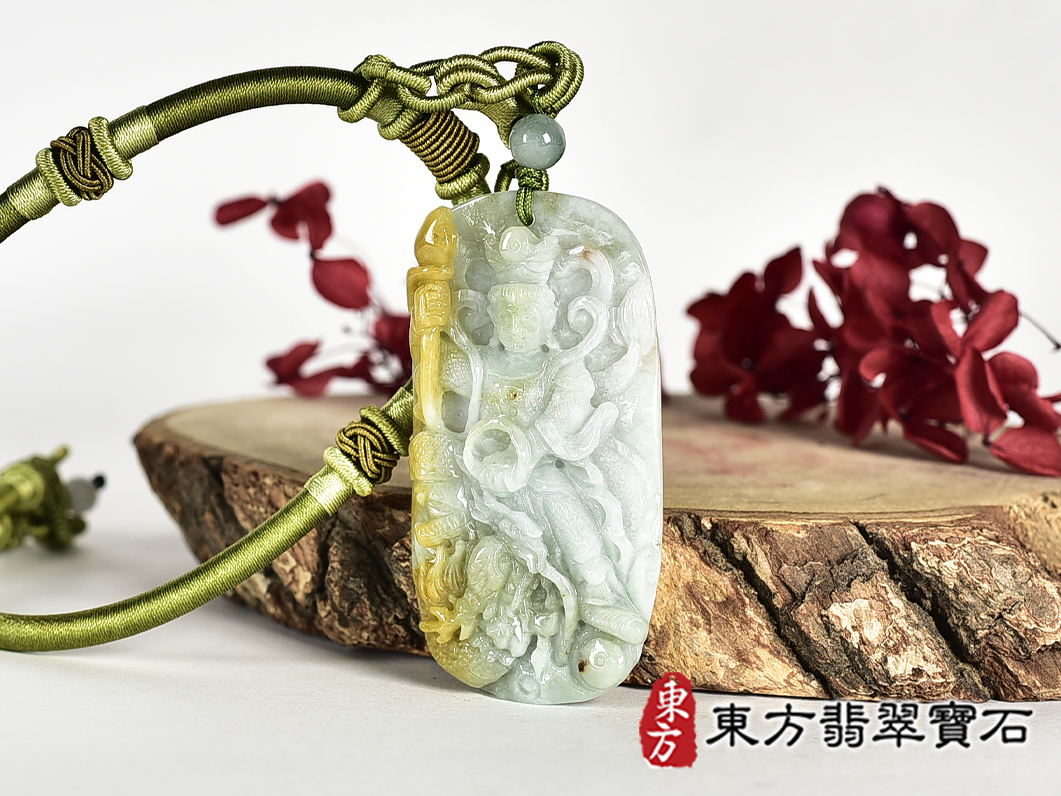 (已出售勿下標,可訂做)翡翠三太子項鍊玉珮(三太子:三太子牌A貨翡翠三太子玉珮、緬甸玉三太子玉墜)。TT233。客製化訂做各種翡翠三太子吊墜玉珮項鍊。★附A貨翡翠雙證書 1.jpg