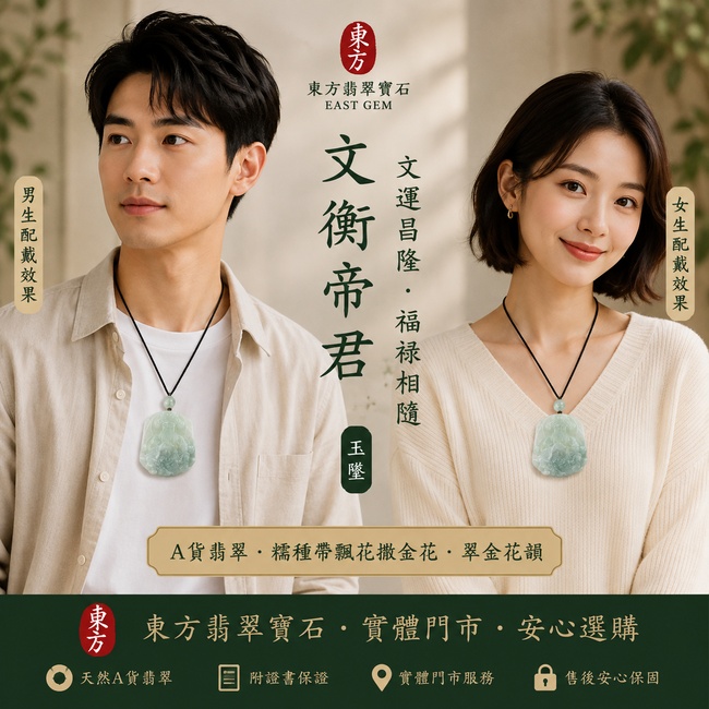 翡翠關公項鍊玉珮|文衡帝君・文運昌隆・福祿相隨|A貨翡翠綠色糯種帶飄花撒金花・翠金花韻|緬甸玉關公玉墜|KG153|附A貨翡翠雙證書2 翡翠關公項鍊玉珮|文衡帝君・文運昌隆・福祿相隨|A貨翡翠綠色糯種帶飄花撒金花・翠金花韻|緬甸玉關公玉墜|KG153|附A貨翡翠雙證書2