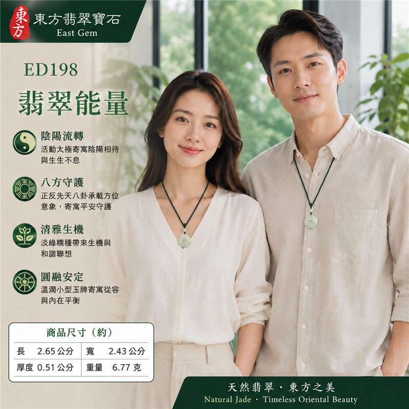(已出售勿下標,可訂做)翡翠八卦玉珮|淡綠色糯種先天八卦活動太極小型八角牌・正反兩面八卦雕刻・陰陽流轉・八方守護・趨吉避凶・和合圓融・平安順遂|天然A貨翡翠・緬甸產地・深綠雙股編繩・淡綠圓珠方柱珠組|緬甸玉八卦玉墜ED198|客製化訂做各種翡翠八卦項鍊|附A貨翡翠雙證書 2 (已出售勿下標,可訂做)翡翠八卦玉珮|淡綠色糯種先天八卦活動太極小型八角牌・正反兩面八卦雕刻・陰陽流轉・八方守護・趨吉避凶・和合圓融・平安順遂|天然A貨翡翠・緬甸產地・深綠雙股編繩・淡綠圓珠方柱珠組|緬甸玉八卦玉墜ED198|客製化訂做各種翡翠八卦項鍊|附A貨翡翠雙證書 2