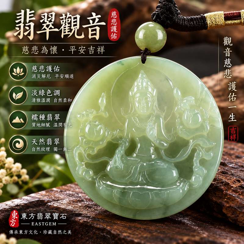 淡綠色糯種翡翠觀音玉珮 I 慈悲護佑平安吉祥 I GY1354 I 緬甸A貨翡翠觀世音菩薩玉墜 I 溫潤淡綠糯種翡翠 I 男女皆宜觀音項鍊 I 客製化訂做 I 附A貨翡翠雙證書1 淡綠色糯種翡翠觀音玉珮 I 慈悲護佑平安吉祥 I GY1354 I 緬甸A貨翡翠觀世音菩薩玉墜 I 溫潤淡綠糯種翡翠 I 男女皆宜觀音項鍊 I 客製化訂做 I 附A貨翡翠雙證書1