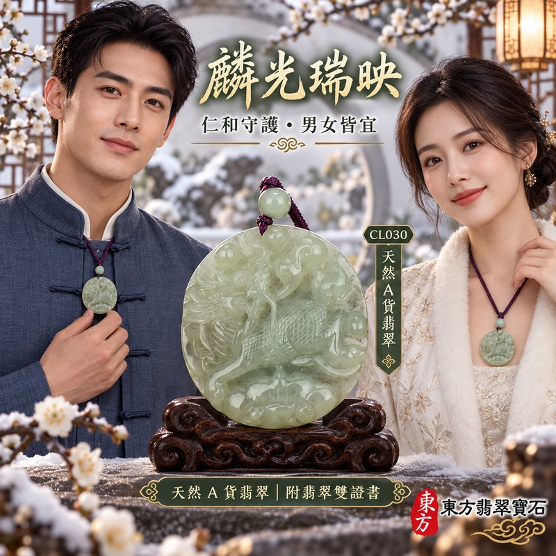 已售出可訂做|翡翠麒麟項鍊玉珮|神獸獻瑞・祥瑞富貴・招福納祥・事業順遂・平安守護|天然A貨翡翠・緬甸玉・淺綠色・糯冰種|神獸獻瑞|麒麟玉珮・麒麟玉墜・麒麟吊墜・翡翠麒麟牌・緬甸玉項鍊・A貨翡翠項鍊|CL030|男女翡翠項鍊・送禮收藏|客製化訂做翡翠麒麟玉珮、翡翠麒麟玉墜、翡翠麒麟吊墜、翡翠項鍊玉珮|附A貨翡翠雙證書・東方翡翠寶石 已售出可訂做|翡翠麒麟項鍊玉珮|神獸獻瑞・祥瑞富貴・招福納祥・事業順遂・平安守護|天然A貨翡翠・緬甸玉・淺綠色・糯冰種|神獸獻瑞|麒麟玉珮・麒麟玉墜・麒麟吊墜・翡翠麒麟牌・緬甸玉項鍊・A貨翡翠項鍊|CL030|男女翡翠項鍊・送禮收藏|客製化訂做翡翠麒麟玉珮、翡翠麒麟玉墜、翡翠麒麟吊墜、翡翠項鍊玉珮|附A貨翡翠雙證書・東方翡翠寶石