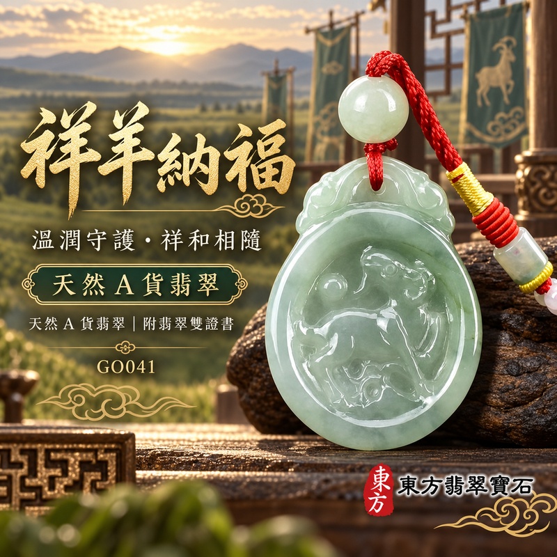 已售出可訂做|翡翠生肖羊項鍊玉珮|吉祥納福・溫良和美・福氣安康・事事順遂・平安吉祥・羊眉吐氣・揚眉展志|天然A貨翡翠・緬甸玉・淺綠・糯種・帶飄花|羊眉吐氣、洋洋如意|生肖羊玉珮・羊玉墜・羊吊墜・翡翠羊牌・十二生肖羊項鍊・緬甸玉項鍊・A貨翡翠項鍊|GO041|男女翡翠項鍊・送禮收藏|客製化訂做翡翠羊玉珮、翡翠羊玉墜、翡翠羊吊墜、生肖羊項鍊|附A貨翡翠雙證書・東方翡翠寶石 已售出可訂做|翡翠生肖羊項鍊玉珮|吉祥納福・溫良和美・福氣安康・事事順遂・平安吉祥・羊眉吐氣・揚眉展志|天然A貨翡翠・緬甸玉・淺綠・糯種・帶飄花|羊眉吐氣、洋洋如意|生肖羊玉珮・羊玉墜・羊吊墜・翡翠羊牌・十二生肖羊項鍊・緬甸玉項鍊・A貨翡翠項鍊|GO041|男女翡翠項鍊・送禮收藏|客製化訂做翡翠羊玉珮、翡翠羊玉墜、翡翠羊吊墜、生肖羊項鍊|附A貨翡翠雙證書・東方翡翠寶石
