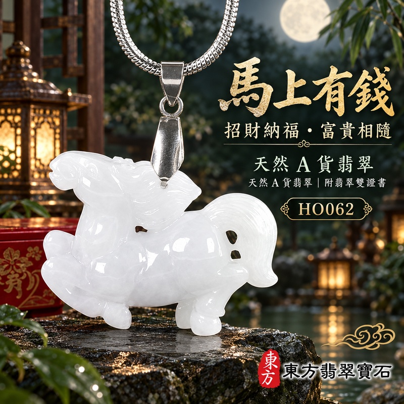 翡翠生肖馬項鍊玉珮|馬到成功・一馬當先・事業精進・前程順遂・平安吉祥・馬上有錢・招財進寶|天然A貨翡翠・緬甸玉・淺綠・糯種|馬上有錢|生肖馬玉珮・馬玉墜・馬吊墜・翡翠馬牌・十二生肖馬項鍊・緬甸玉項鍊・A貨翡翠項鍊|HO062|男女翡翠項鍊・送禮收藏|客製化訂做翡翠馬玉珮、翡翠馬玉墜、翡翠馬吊墜、生肖馬項鍊|附A貨翡翠雙證書・東方翡翠寶石 翡翠生肖馬項鍊玉珮|馬到成功・一馬當先・事業精進・前程順遂・平安吉祥・馬上有錢・招財進寶|天然A貨翡翠・緬甸玉・淺綠・糯種|馬上有錢|生肖馬玉珮・馬玉墜・馬吊墜・翡翠馬牌・十二生肖馬項鍊・緬甸玉項鍊・A貨翡翠項鍊|HO062|男女翡翠項鍊・送禮收藏|客製化訂做翡翠馬玉珮、翡翠馬玉墜、翡翠馬吊墜、生肖馬項鍊|附A貨翡翠雙證書・東方翡翠寶石