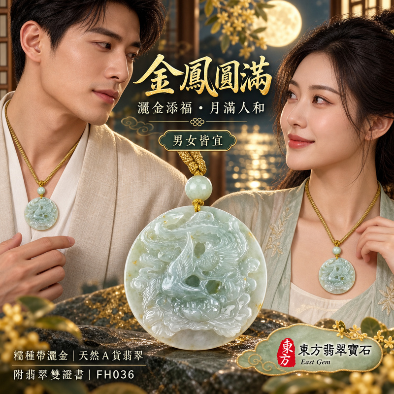 已售出可訂做|翡翠鳳凰項鍊玉珮|鳳凰呈祥・祥瑞和合・前程光明・平安吉祥・福運相隨|天然A貨翡翠・緬甸玉・灑金花|鳴鳳朝陽|鳳凰玉珮・鳳凰玉墜・鳳凰吊墜・翡翠鳳凰牌・鳳凰項鍊・緬甸玉項鍊・A貨翡翠項鍊|FH036|男女翡翠項鍊・送禮收藏|客製化訂做翡翠鳳凰玉珮、翡翠鳳凰玉墜、翡翠鳳凰吊墜、翡翠鳳凰項鍊|附A貨翡翠雙證書・東方翡翠寶石 已售出可訂做|翡翠鳳凰項鍊玉珮|鳳凰呈祥・祥瑞和合・前程光明・平安吉祥・福運相隨|天然A貨翡翠・緬甸玉・灑金花|鳴鳳朝陽|鳳凰玉珮・鳳凰玉墜・鳳凰吊墜・翡翠鳳凰牌・鳳凰項鍊・緬甸玉項鍊・A貨翡翠項鍊|FH036|男女翡翠項鍊・送禮收藏|客製化訂做翡翠鳳凰玉珮、翡翠鳳凰玉墜、翡翠鳳凰吊墜、翡翠鳳凰項鍊|附A貨翡翠雙證書・東方翡翠寶石
