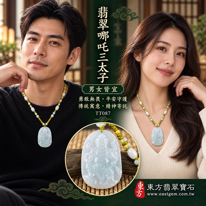 (已出售勿下標,可訂做)|翡翠哪吒三太子項鍊玉珮|中壇元帥太子爺護佑・勇敢無畏・突破困境・事業順遂・平安守護・吉祥如意・福氣相隨|緬甸A貨翡翠淡綠糯種・柔和淡綠色澤・朦朧溫潤玉質・細緻人物雕刻|緬甸玉三太子牌吊墜TT087|客製化訂做各種翡翠哪吒三太子玉墜項鍊|附A貨翡翠雙證書2 (已出售勿下標,可訂做)|翡翠哪吒三太子項鍊玉珮|中壇元帥太子爺護佑・勇敢無畏・突破困境・事業順遂・平安守護・吉祥如意・福氣相隨|緬甸A貨翡翠淡綠糯種・柔和淡綠色澤・朦朧溫潤玉質・細緻人物雕刻|緬甸玉三太子牌吊墜TT087|客製化訂做各種翡翠哪吒三太子玉墜項鍊|附A貨翡翠雙證書2