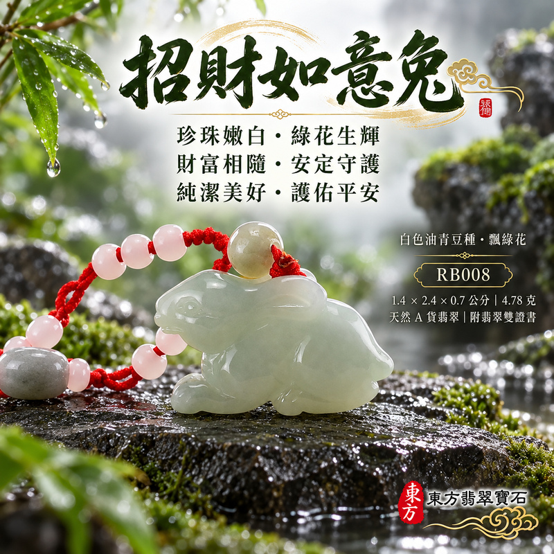 已售出可訂做|翡翠生肖兔項鍊玉珮|玉兔呈祥・溫和敏捷・福運相隨・前程順遂・平安吉祥・萬事如意・招財納福|天然A貨翡翠・緬甸玉・白色・油青・豆種・油青種・飄綠花|招財如意兔|兔玉珮・兔玉墜・兔吊墜・翡翠兔牌・兔項鍊・緬甸玉項鍊・A貨翡翠項鍊|RB008|男女翡翠項鍊・送禮收藏|客製化訂做翡翠兔玉珮、翡翠兔玉墜、翡翠兔吊墜、翡翠兔項鍊|附A貨翡翠雙證書・東方翡翠寶石 已售出可訂做|翡翠生肖兔項鍊玉珮|玉兔呈祥・溫和敏捷・福運相隨・前程順遂・平安吉祥・萬事如意・招財納福|天然A貨翡翠・緬甸玉・白色・油青・豆種・油青種・飄綠花|招財如意兔|兔玉珮・兔玉墜・兔吊墜・翡翠兔牌・兔項鍊・緬甸玉項鍊・A貨翡翠項鍊|RB008|男女翡翠項鍊・送禮收藏|客製化訂做翡翠兔玉珮、翡翠兔玉墜、翡翠兔吊墜、翡翠兔項鍊|附A貨翡翠雙證書・東方翡翠寶石