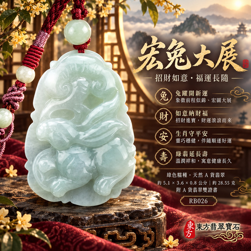 已售出可訂做|翡翠生肖兔項鍊玉珮|玉兔呈祥・溫和敏捷・福運相隨・前程順遂・平安吉祥・萬事如意・招財納福|天然A貨翡翠・緬甸玉・綠色・糯種|招財如意兔|兔玉珮・兔玉墜・兔吊墜・翡翠兔牌・兔項鍊・緬甸玉項鍊・A貨翡翠項鍊|RB026|男女翡翠項鍊・送禮收藏|客製化訂做翡翠兔玉珮、翡翠兔玉墜、翡翠兔吊墜、翡翠兔項鍊|附A貨翡翠雙證書・東方翡翠寶石 已售出可訂做|翡翠生肖兔項鍊玉珮|玉兔呈祥・溫和敏捷・福運相隨・前程順遂・平安吉祥・萬事如意・招財納福|天然A貨翡翠・緬甸玉・綠色・糯種|招財如意兔|兔玉珮・兔玉墜・兔吊墜・翡翠兔牌・兔項鍊・緬甸玉項鍊・A貨翡翠項鍊|RB026|男女翡翠項鍊・送禮收藏|客製化訂做翡翠兔玉珮、翡翠兔玉墜、翡翠兔吊墜、翡翠兔項鍊|附A貨翡翠雙證書・東方翡翠寶石