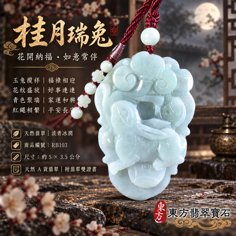 翡翠生肖兔項鍊玉珮|玉兔呈祥・溫和敏捷・福運相隨・前程順遂・平安吉祥・萬事如意・招財納福|天然A貨翡翠・緬甸玉|招財如意兔|兔玉珮・兔玉墜・兔吊墜・翡翠兔牌・兔項鍊・緬甸玉項鍊・A貨翡翠項鍊|RB103|男女翡翠項鍊・送禮收藏|客製化訂做翡翠兔玉珮、翡翠兔玉墜、翡翠兔吊墜、翡翠兔項鍊|附A貨翡翠雙證書・東方翡翠寶石 翡翠生肖兔項鍊玉珮|玉兔呈祥・溫和敏捷・福運相隨・前程順遂・平安吉祥・萬事如意・招財納福|天然A貨翡翠・緬甸玉|招財如意兔|兔玉珮・兔玉墜・兔吊墜・翡翠兔牌・兔項鍊・緬甸玉項鍊・A貨翡翠項鍊|RB103|男女翡翠項鍊・送禮收藏|客製化訂做翡翠兔玉珮、翡翠兔玉墜、翡翠兔吊墜、翡翠兔項鍊|附A貨翡翠雙證書・東方翡翠寶石
