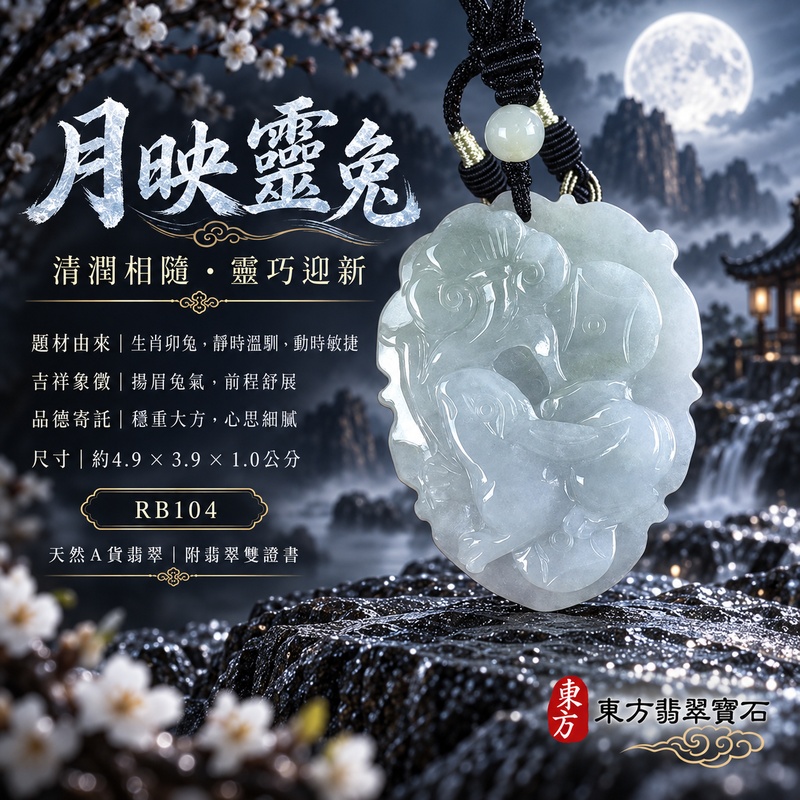 翡翠生肖兔項鍊玉珮|玉兔呈祥・溫和敏捷・福運相隨・前程順遂・平安吉祥・萬事如意・招財納福|天然A貨翡翠・緬甸玉|招財如意兔|兔玉珮・兔玉墜・兔吊墜・翡翠兔牌・兔項鍊・緬甸玉項鍊・A貨翡翠項鍊|RB104|男女翡翠項鍊・送禮收藏|客製化訂做翡翠兔玉珮、翡翠兔玉墜、翡翠兔吊墜、翡翠兔項鍊|附A貨翡翠雙證書・東方翡翠寶石 翡翠生肖兔項鍊玉珮|玉兔呈祥・溫和敏捷・福運相隨・前程順遂・平安吉祥・萬事如意・招財納福|天然A貨翡翠・緬甸玉|招財如意兔|兔玉珮・兔玉墜・兔吊墜・翡翠兔牌・兔項鍊・緬甸玉項鍊・A貨翡翠項鍊|RB104|男女翡翠項鍊・送禮收藏|客製化訂做翡翠兔玉珮、翡翠兔玉墜、翡翠兔吊墜、翡翠兔項鍊|附A貨翡翠雙證書・東方翡翠寶石
