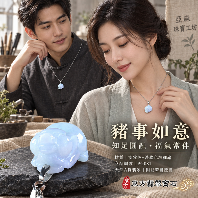 翡翠生肖豬項鍊玉珮|福氣圓滿・豐足安泰・家庭和樂・福運相隨・平安吉祥・萬事如意|天然A貨翡翠・緬甸玉・紫色・淡綠色・糯種|豬事如意|豬玉珮・豬玉墜・豬吊墜・翡翠豬牌・豬項鍊・緬甸玉項鍊・A貨翡翠項鍊|PG081|男女翡翠項鍊・送禮收藏|客製化訂做翡翠豬玉珮、翡翠豬玉墜、翡翠豬吊墜、翡翠豬項鍊|附A貨翡翠雙證書・東方翡翠寶石 翡翠生肖豬項鍊玉珮|福氣圓滿・豐足安泰・家庭和樂・福運相隨・平安吉祥・萬事如意|天然A貨翡翠・緬甸玉・紫色・淡綠色・糯種|豬事如意|豬玉珮・豬玉墜・豬吊墜・翡翠豬牌・豬項鍊・緬甸玉項鍊・A貨翡翠項鍊|PG081|男女翡翠項鍊・送禮收藏|客製化訂做翡翠豬玉珮、翡翠豬玉墜、翡翠豬吊墜、翡翠豬項鍊|附A貨翡翠雙證書・東方翡翠寶石