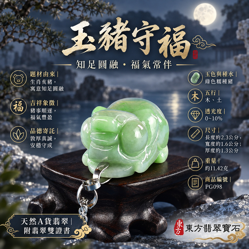 翡翠生肖豬項鍊玉珮|福氣圓滿・豐足安泰・家庭和樂・福運相隨・平安吉祥・萬事如意|天然A貨翡翠・緬甸玉・綠色・糯種|豬事如意|豬玉珮・豬玉墜・豬吊墜・翡翠豬牌・豬項鍊・緬甸玉項鍊・A貨翡翠項鍊|PG098|男女翡翠項鍊・送禮收藏|客製化訂做翡翠豬玉珮、翡翠豬玉墜、翡翠豬吊墜、翡翠豬項鍊|附A貨翡翠雙證書・東方翡翠寶石 翡翠生肖豬項鍊玉珮|福氣圓滿・豐足安泰・家庭和樂・福運相隨・平安吉祥・萬事如意|天然A貨翡翠・緬甸玉・綠色・糯種|豬事如意|豬玉珮・豬玉墜・豬吊墜・翡翠豬牌・豬項鍊・緬甸玉項鍊・A貨翡翠項鍊|PG098|男女翡翠項鍊・送禮收藏|客製化訂做翡翠豬玉珮、翡翠豬玉墜、翡翠豬吊墜、翡翠豬項鍊|附A貨翡翠雙證書・東方翡翠寶石