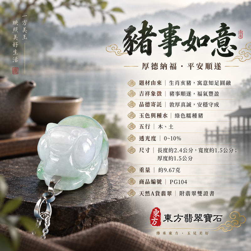 翡翠生肖豬項鍊玉珮|福氣圓滿・豐足安泰・家庭和樂・福運相隨・平安吉祥・萬事如意|天然A貨翡翠・緬甸玉・綠色・糯種|豬事如意|豬玉珮・豬玉墜・豬吊墜・翡翠豬牌・豬項鍊・緬甸玉項鍊・A貨翡翠項鍊|PG104|男女翡翠項鍊・送禮收藏|客製化訂做翡翠豬玉珮、翡翠豬玉墜、翡翠豬吊墜、翡翠豬項鍊|附A貨翡翠雙證書・東方翡翠寶石 翡翠生肖豬項鍊玉珮|福氣圓滿・豐足安泰・家庭和樂・福運相隨・平安吉祥・萬事如意|天然A貨翡翠・緬甸玉・綠色・糯種|豬事如意|豬玉珮・豬玉墜・豬吊墜・翡翠豬牌・豬項鍊・緬甸玉項鍊・A貨翡翠項鍊|PG104|男女翡翠項鍊・送禮收藏|客製化訂做翡翠豬玉珮、翡翠豬玉墜、翡翠豬吊墜、翡翠豬項鍊|附A貨翡翠雙證書・東方翡翠寶石