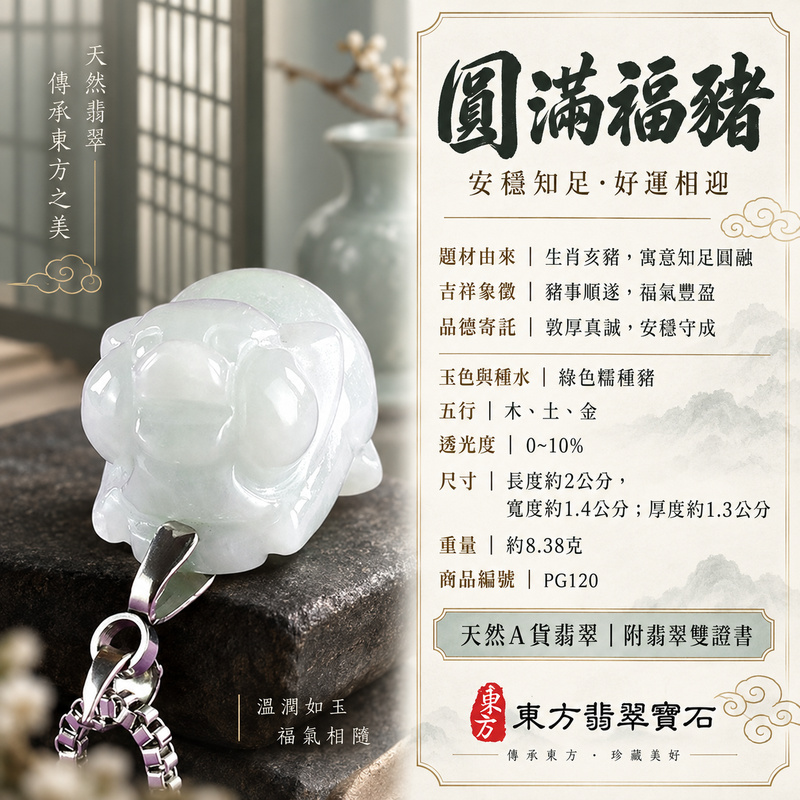 翡翠生肖豬項鍊玉珮|福氣圓滿・豐足安泰・家庭和樂・福運相隨・平安吉祥・萬事如意|天然A貨翡翠・緬甸玉・綠色・糯種|豬事如意|豬玉珮・豬玉墜・豬吊墜・翡翠豬牌・豬項鍊・緬甸玉項鍊・A貨翡翠項鍊|PG120|男女翡翠項鍊・送禮收藏|客製化訂做翡翠豬玉珮、翡翠豬玉墜、翡翠豬吊墜、翡翠豬項鍊|附A貨翡翠雙證書・東方翡翠寶石 翡翠生肖豬項鍊玉珮|福氣圓滿・豐足安泰・家庭和樂・福運相隨・平安吉祥・萬事如意|天然A貨翡翠・緬甸玉・綠色・糯種|豬事如意|豬玉珮・豬玉墜・豬吊墜・翡翠豬牌・豬項鍊・緬甸玉項鍊・A貨翡翠項鍊|PG120|男女翡翠項鍊・送禮收藏|客製化訂做翡翠豬玉珮、翡翠豬玉墜、翡翠豬吊墜、翡翠豬項鍊|附A貨翡翠雙證書・東方翡翠寶石