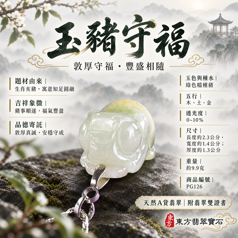 翡翠生肖豬項鍊玉珮|福氣圓滿・豐足安泰・家庭和樂・福運相隨・平安吉祥・萬事如意|天然A貨翡翠・緬甸玉・綠色・糯種|豬事如意|豬玉珮・豬玉墜・豬吊墜・翡翠豬牌・豬項鍊・緬甸玉項鍊・A貨翡翠項鍊|PG126|男女翡翠項鍊・送禮收藏|客製化訂做翡翠豬玉珮、翡翠豬玉墜、翡翠豬吊墜、翡翠豬項鍊|附A貨翡翠雙證書・東方翡翠寶石 翡翠生肖豬項鍊玉珮|福氣圓滿・豐足安泰・家庭和樂・福運相隨・平安吉祥・萬事如意|天然A貨翡翠・緬甸玉・綠色・糯種|豬事如意|豬玉珮・豬玉墜・豬吊墜・翡翠豬牌・豬項鍊・緬甸玉項鍊・A貨翡翠項鍊|PG126|男女翡翠項鍊・送禮收藏|客製化訂做翡翠豬玉珮、翡翠豬玉墜、翡翠豬吊墜、翡翠豬項鍊|附A貨翡翠雙證書・東方翡翠寶石