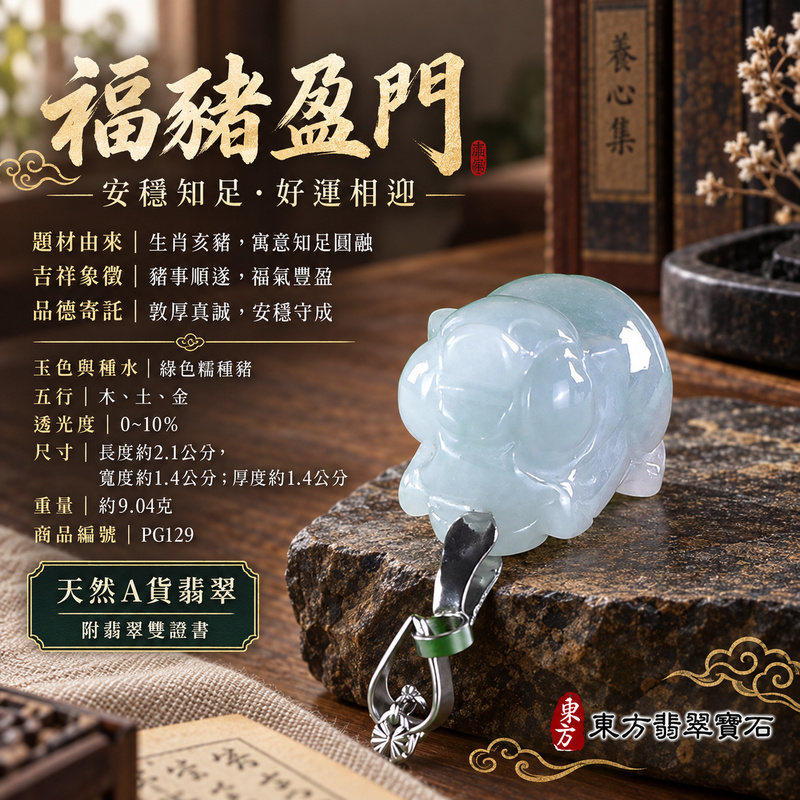 翡翠生肖豬項鍊玉珮|福氣圓滿・豐足安泰・家庭和樂・福運相隨・平安吉祥・萬事如意|天然A貨翡翠・緬甸玉・綠色・糯種|豬事如意|豬玉珮・豬玉墜・豬吊墜・翡翠豬牌・豬項鍊・緬甸玉項鍊・A貨翡翠項鍊|PG129|男女翡翠項鍊・送禮收藏|客製化訂做翡翠豬玉珮、翡翠豬玉墜、翡翠豬吊墜、翡翠豬項鍊|附A貨翡翠雙證書・東方翡翠寶石 翡翠生肖豬項鍊玉珮|福氣圓滿・豐足安泰・家庭和樂・福運相隨・平安吉祥・萬事如意|天然A貨翡翠・緬甸玉・綠色・糯種|豬事如意|豬玉珮・豬玉墜・豬吊墜・翡翠豬牌・豬項鍊・緬甸玉項鍊・A貨翡翠項鍊|PG129|男女翡翠項鍊・送禮收藏|客製化訂做翡翠豬玉珮、翡翠豬玉墜、翡翠豬吊墜、翡翠豬項鍊|附A貨翡翠雙證書・東方翡翠寶石