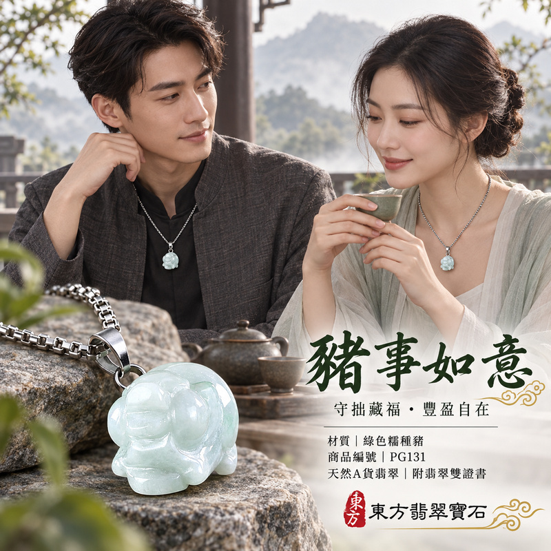 翡翠生肖豬項鍊玉珮|福氣圓滿・豐足安泰・家庭和樂・福運相隨・平安吉祥・萬事如意|天然A貨翡翠・緬甸玉・綠色・糯種|豬事如意|豬玉珮・豬玉墜・豬吊墜・翡翠豬牌・豬項鍊・緬甸玉項鍊・A貨翡翠項鍊|PG131|男女翡翠項鍊・送禮收藏|客製化訂做翡翠豬玉珮、翡翠豬玉墜、翡翠豬吊墜、翡翠豬項鍊|附A貨翡翠雙證書・東方翡翠寶石 翡翠生肖豬項鍊玉珮|福氣圓滿・豐足安泰・家庭和樂・福運相隨・平安吉祥・萬事如意|天然A貨翡翠・緬甸玉・綠色・糯種|豬事如意|豬玉珮・豬玉墜・豬吊墜・翡翠豬牌・豬項鍊・緬甸玉項鍊・A貨翡翠項鍊|PG131|男女翡翠項鍊・送禮收藏|客製化訂做翡翠豬玉珮、翡翠豬玉墜、翡翠豬吊墜、翡翠豬項鍊|附A貨翡翠雙證書・東方翡翠寶石