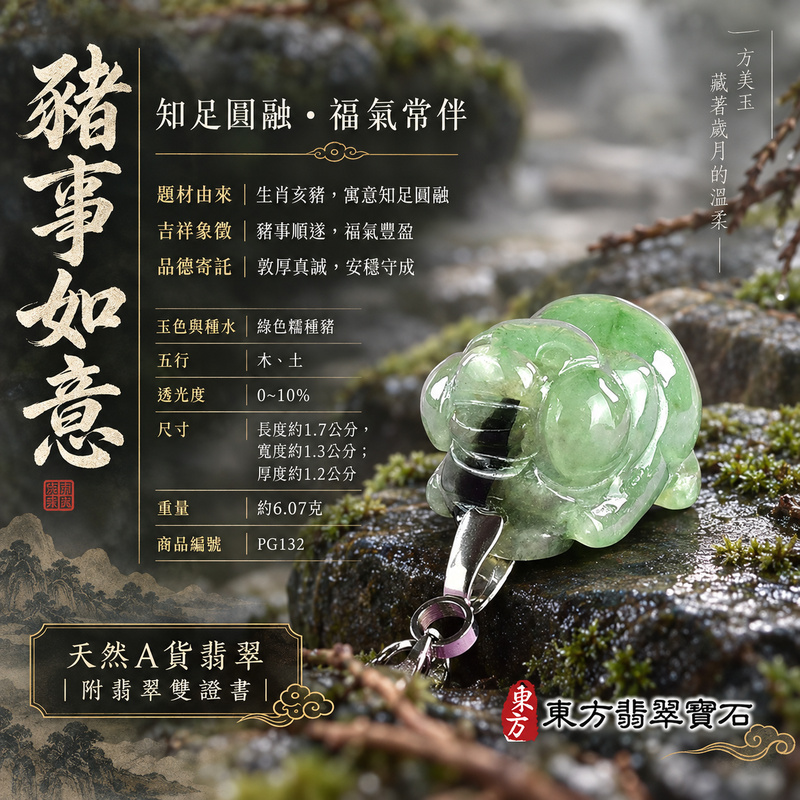 翡翠生肖豬項鍊玉珮|福氣圓滿・豐足安泰・家庭和樂・福運相隨・平安吉祥・萬事如意|天然A貨翡翠・緬甸玉・綠色・糯種|豬事如意|豬玉珮・豬玉墜・豬吊墜・翡翠豬牌・豬項鍊・緬甸玉項鍊・A貨翡翠項鍊|PG132|男女翡翠項鍊・送禮收藏|客製化訂做翡翠豬玉珮、翡翠豬玉墜、翡翠豬吊墜、翡翠豬項鍊|附A貨翡翠雙證書・東方翡翠寶石 翡翠生肖豬項鍊玉珮|福氣圓滿・豐足安泰・家庭和樂・福運相隨・平安吉祥・萬事如意|天然A貨翡翠・緬甸玉・綠色・糯種|豬事如意|豬玉珮・豬玉墜・豬吊墜・翡翠豬牌・豬項鍊・緬甸玉項鍊・A貨翡翠項鍊|PG132|男女翡翠項鍊・送禮收藏|客製化訂做翡翠豬玉珮、翡翠豬玉墜、翡翠豬吊墜、翡翠豬項鍊|附A貨翡翠雙證書・東方翡翠寶石