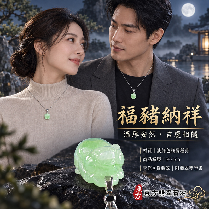 翡翠生肖豬項鍊玉珮|福氣圓滿・豐足安泰・家庭和樂・福運相隨・平安吉祥・萬事如意|天然A貨翡翠・緬甸玉・淡綠色・細糯種|豬事如意|豬玉珮・豬玉墜・豬吊墜・翡翠豬牌・豬項鍊・緬甸玉項鍊・A貨翡翠項鍊|PG165|男女翡翠項鍊・送禮收藏|客製化訂做翡翠豬玉珮、翡翠豬玉墜、翡翠豬吊墜、翡翠豬項鍊|附A貨翡翠雙證書・東方翡翠寶石 翡翠生肖豬項鍊玉珮|福氣圓滿・豐足安泰・家庭和樂・福運相隨・平安吉祥・萬事如意|天然A貨翡翠・緬甸玉・淡綠色・細糯種|豬事如意|豬玉珮・豬玉墜・豬吊墜・翡翠豬牌・豬項鍊・緬甸玉項鍊・A貨翡翠項鍊|PG165|男女翡翠項鍊・送禮收藏|客製化訂做翡翠豬玉珮、翡翠豬玉墜、翡翠豬吊墜、翡翠豬項鍊|附A貨翡翠雙證書・東方翡翠寶石