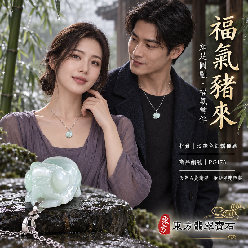翡翠生肖豬項鍊玉珮|福氣圓滿・豐足安泰・家庭和樂・福運相隨・平安吉祥・萬事如意|天然A貨翡翠・緬甸玉・淡綠色・細糯種|豬事如意|豬玉珮・豬玉墜・豬吊墜・翡翠豬牌・豬項鍊・緬甸玉項鍊・A貨翡翠項鍊|PG173|男女翡翠項鍊・送禮收藏|客製化訂做翡翠豬玉珮、翡翠豬玉墜、翡翠豬吊墜、翡翠豬項鍊|附A貨翡翠雙證書・東方翡翠寶石 翡翠生肖豬項鍊玉珮|福氣圓滿・豐足安泰・家庭和樂・福運相隨・平安吉祥・萬事如意|天然A貨翡翠・緬甸玉・淡綠色・細糯種|豬事如意|豬玉珮・豬玉墜・豬吊墜・翡翠豬牌・豬項鍊・緬甸玉項鍊・A貨翡翠項鍊|PG173|男女翡翠項鍊・送禮收藏|客製化訂做翡翠豬玉珮、翡翠豬玉墜、翡翠豬吊墜、翡翠豬項鍊|附A貨翡翠雙證書・東方翡翠寶石