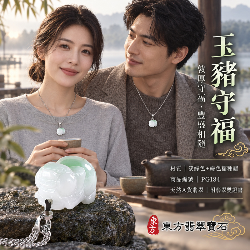 翡翠生肖豬項鍊玉珮|福氣圓滿・豐足安泰・家庭和樂・福運相隨・平安吉祥・萬事如意|天然A貨翡翠・緬甸玉・淡綠色・糯種|豬事如意|豬玉珮・豬玉墜・豬吊墜・翡翠豬牌・豬項鍊・緬甸玉項鍊・A貨翡翠項鍊|PG184|男女翡翠項鍊・送禮收藏|客製化訂做翡翠豬玉珮、翡翠豬玉墜、翡翠豬吊墜、翡翠豬項鍊|附A貨翡翠雙證書・東方翡翠寶石 翡翠生肖豬項鍊玉珮|福氣圓滿・豐足安泰・家庭和樂・福運相隨・平安吉祥・萬事如意|天然A貨翡翠・緬甸玉・淡綠色・糯種|豬事如意|豬玉珮・豬玉墜・豬吊墜・翡翠豬牌・豬項鍊・緬甸玉項鍊・A貨翡翠項鍊|PG184|男女翡翠項鍊・送禮收藏|客製化訂做翡翠豬玉珮、翡翠豬玉墜、翡翠豬吊墜、翡翠豬項鍊|附A貨翡翠雙證書・東方翡翠寶石