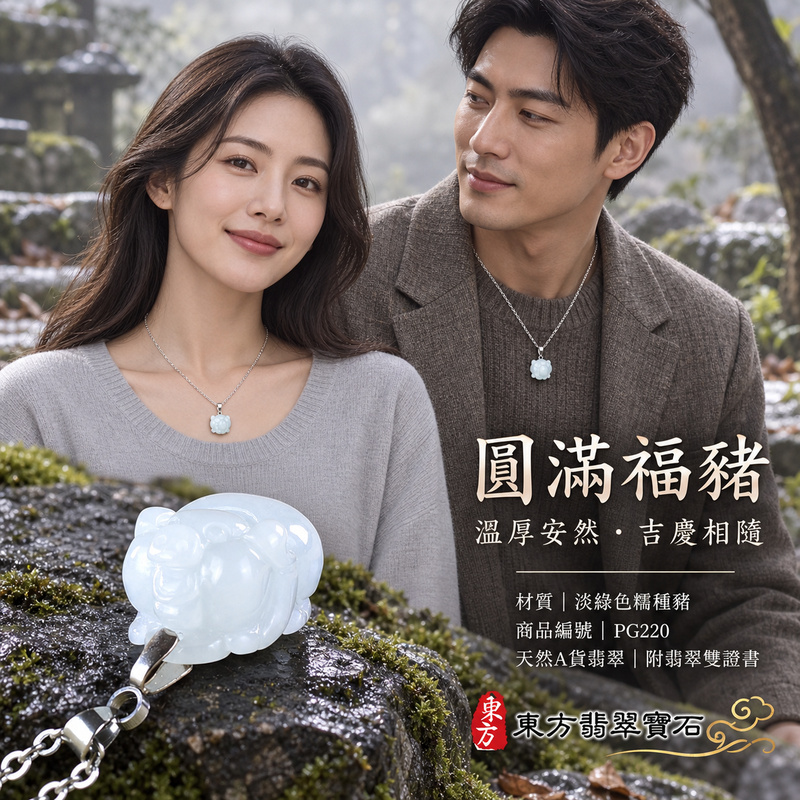 翡翠生肖豬項鍊玉珮|福氣圓滿・豐足安泰・家庭和樂・福運相隨・平安吉祥・萬事如意|天然A貨翡翠・緬甸玉・淡綠色・糯種|豬事如意|豬玉珮・豬玉墜・豬吊墜・翡翠豬牌・豬項鍊・緬甸玉項鍊・A貨翡翠項鍊|PG220|男女翡翠項鍊・送禮收藏|客製化訂做翡翠豬玉珮、翡翠豬玉墜、翡翠豬吊墜、翡翠豬項鍊|附A貨翡翠雙證書・東方翡翠寶石 翡翠生肖豬項鍊玉珮|福氣圓滿・豐足安泰・家庭和樂・福運相隨・平安吉祥・萬事如意|天然A貨翡翠・緬甸玉・淡綠色・糯種|豬事如意|豬玉珮・豬玉墜・豬吊墜・翡翠豬牌・豬項鍊・緬甸玉項鍊・A貨翡翠項鍊|PG220|男女翡翠項鍊・送禮收藏|客製化訂做翡翠豬玉珮、翡翠豬玉墜、翡翠豬吊墜、翡翠豬項鍊|附A貨翡翠雙證書・東方翡翠寶石