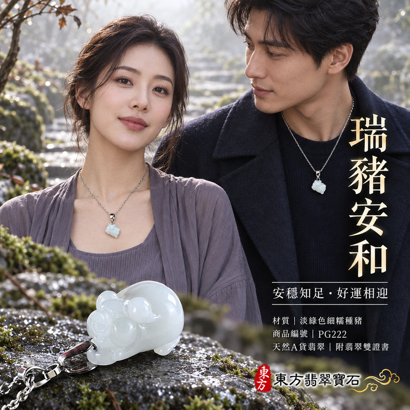 翡翠生肖豬項鍊玉珮|福氣圓滿・豐足安泰・家庭和樂・福運相隨・平安吉祥・萬事如意|天然A貨翡翠・緬甸玉・淡綠色・細糯種|豬事如意|豬玉珮・豬玉墜・豬吊墜・翡翠豬牌・豬項鍊・緬甸玉項鍊・A貨翡翠項鍊|PG222|男女翡翠項鍊・送禮收藏|客製化訂做翡翠豬玉珮、翡翠豬玉墜、翡翠豬吊墜、翡翠豬項鍊|附A貨翡翠雙證書・東方翡翠寶石 翡翠生肖豬項鍊玉珮|福氣圓滿・豐足安泰・家庭和樂・福運相隨・平安吉祥・萬事如意|天然A貨翡翠・緬甸玉・淡綠色・細糯種|豬事如意|豬玉珮・豬玉墜・豬吊墜・翡翠豬牌・豬項鍊・緬甸玉項鍊・A貨翡翠項鍊|PG222|男女翡翠項鍊・送禮收藏|客製化訂做翡翠豬玉珮、翡翠豬玉墜、翡翠豬吊墜、翡翠豬項鍊|附A貨翡翠雙證書・東方翡翠寶石