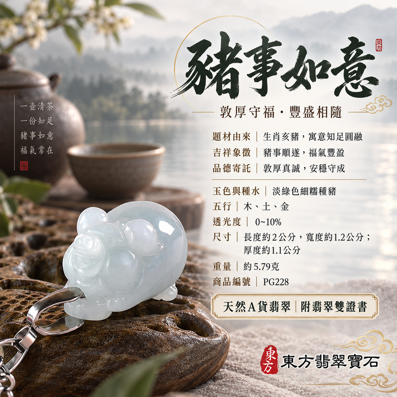 翡翠生肖豬項鍊玉珮|福氣圓滿・豐足安泰・家庭和樂・福運相隨・平安吉祥・萬事如意|天然A貨翡翠・緬甸玉・淡綠色・細糯種|豬事如意|豬玉珮・豬玉墜・豬吊墜・翡翠豬牌・豬項鍊・緬甸玉項鍊・A貨翡翠項鍊|PG228|男女翡翠項鍊・送禮收藏|客製化訂做翡翠豬玉珮、翡翠豬玉墜、翡翠豬吊墜、翡翠豬項鍊|附A貨翡翠雙證書・東方翡翠寶石 翡翠生肖豬項鍊玉珮|福氣圓滿・豐足安泰・家庭和樂・福運相隨・平安吉祥・萬事如意|天然A貨翡翠・緬甸玉・淡綠色・細糯種|豬事如意|豬玉珮・豬玉墜・豬吊墜・翡翠豬牌・豬項鍊・緬甸玉項鍊・A貨翡翠項鍊|PG228|男女翡翠項鍊・送禮收藏|客製化訂做翡翠豬玉珮、翡翠豬玉墜、翡翠豬吊墜、翡翠豬項鍊|附A貨翡翠雙證書・東方翡翠寶石