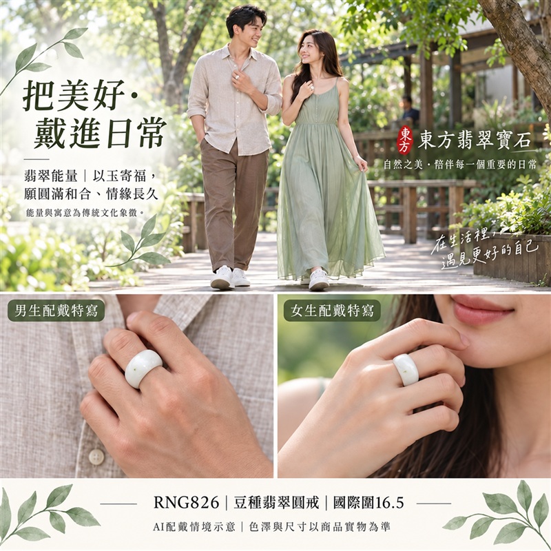 A貨緬甸天然翡翠戒指|豆種翡翠圓戒 國際圍16.5|豆種晶粒質感 自然玉石紋理 樸實典雅的東方玉飾風格|圓形戒身寄寓圓滿和合、平安順遂、吉祥如意、福氣常伴與情緣長久|翡翠玉戒 緬甸玉戒指 圓戒 版指戒 版戒指 板指戒|日常佩戴 自用收藏 生日贈禮 紀念日心意 結婚戒指與情侶對戒選款|可客製化訂做各式翡翠戒指、吊墜、玉珮與項鍊|RNG826|附A貨翡翠雙證書2 A貨緬甸天然翡翠戒指|豆種翡翠圓戒 國際圍16.5|豆種晶粒質感 自然玉石紋理 樸實典雅的東方玉飾風格|圓形戒身寄寓圓滿和合、平安順遂、吉祥如意、福氣常伴與情緣長久|翡翠玉戒 緬甸玉戒指 圓戒 版指戒 版戒指 板指戒|日常佩戴 自用收藏 生日贈禮 紀念日心意 結婚戒指與情侶對戒選款|可客製化訂做各式翡翠戒指、吊墜、玉珮與項鍊|RNG826|附A貨翡翠雙證書2