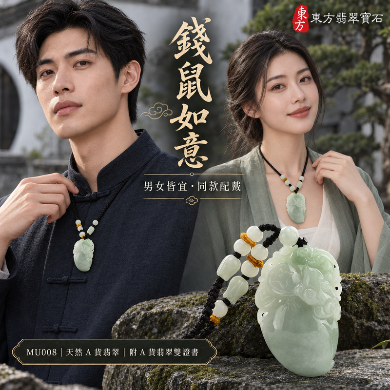 已售出可訂做|翡翠生肖鼠項鍊玉珮|靈巧機敏・福祿豐足・家業興旺・福運相隨・平安吉祥・萬事如意・招財納福・福壽安康|天然A貨翡翠・緬甸玉・糯種|錢鼠如意|鼠玉珮・鼠玉墜・鼠吊墜・翡翠鼠牌・鼠項鍊・緬甸玉項鍊・A貨翡翠項鍊|MU008|男女翡翠項鍊・送禮收藏|客製化訂做翡翠鼠玉珮、翡翠鼠玉墜、翡翠鼠吊墜、翡翠鼠項鍊|附A貨翡翠雙證書・東方翡翠寶石 已售出可訂做|翡翠生肖鼠項鍊玉珮|靈巧機敏・福祿豐足・家業興旺・福運相隨・平安吉祥・萬事如意・招財納福・福壽安康|天然A貨翡翠・緬甸玉・糯種|錢鼠如意|鼠玉珮・鼠玉墜・鼠吊墜・翡翠鼠牌・鼠項鍊・緬甸玉項鍊・A貨翡翠項鍊|MU008|男女翡翠項鍊・送禮收藏|客製化訂做翡翠鼠玉珮、翡翠鼠玉墜、翡翠鼠吊墜、翡翠鼠項鍊|附A貨翡翠雙證書・東方翡翠寶石