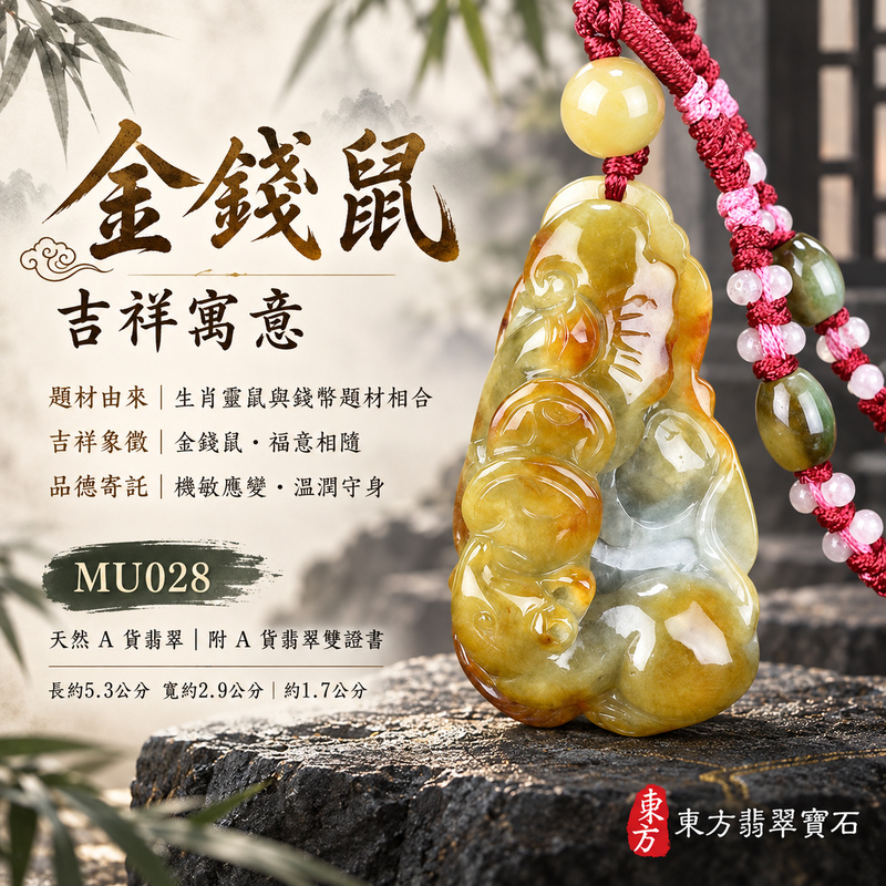 已售出可訂做|翡翠生肖鼠項鍊玉珮|靈巧機敏・福祿豐足・家業興旺・福運相隨・平安吉祥・萬事如意|天然A貨翡翠・緬甸玉・黃翡翠|金錢鼠|鼠玉珮・鼠玉墜・鼠吊墜・翡翠鼠牌・鼠項鍊・緬甸玉項鍊・A貨翡翠項鍊|MU028|男女翡翠項鍊・送禮收藏|客製化訂做翡翠鼠玉珮、翡翠鼠玉墜、翡翠鼠吊墜、翡翠鼠項鍊|附A貨翡翠雙證書・東方翡翠寶石 已售出可訂做|翡翠生肖鼠項鍊玉珮|靈巧機敏・福祿豐足・家業興旺・福運相隨・平安吉祥・萬事如意|天然A貨翡翠・緬甸玉・黃翡翠|金錢鼠|鼠玉珮・鼠玉墜・鼠吊墜・翡翠鼠牌・鼠項鍊・緬甸玉項鍊・A貨翡翠項鍊|MU028|男女翡翠項鍊・送禮收藏|客製化訂做翡翠鼠玉珮、翡翠鼠玉墜、翡翠鼠吊墜、翡翠鼠項鍊|附A貨翡翠雙證書・東方翡翠寶石