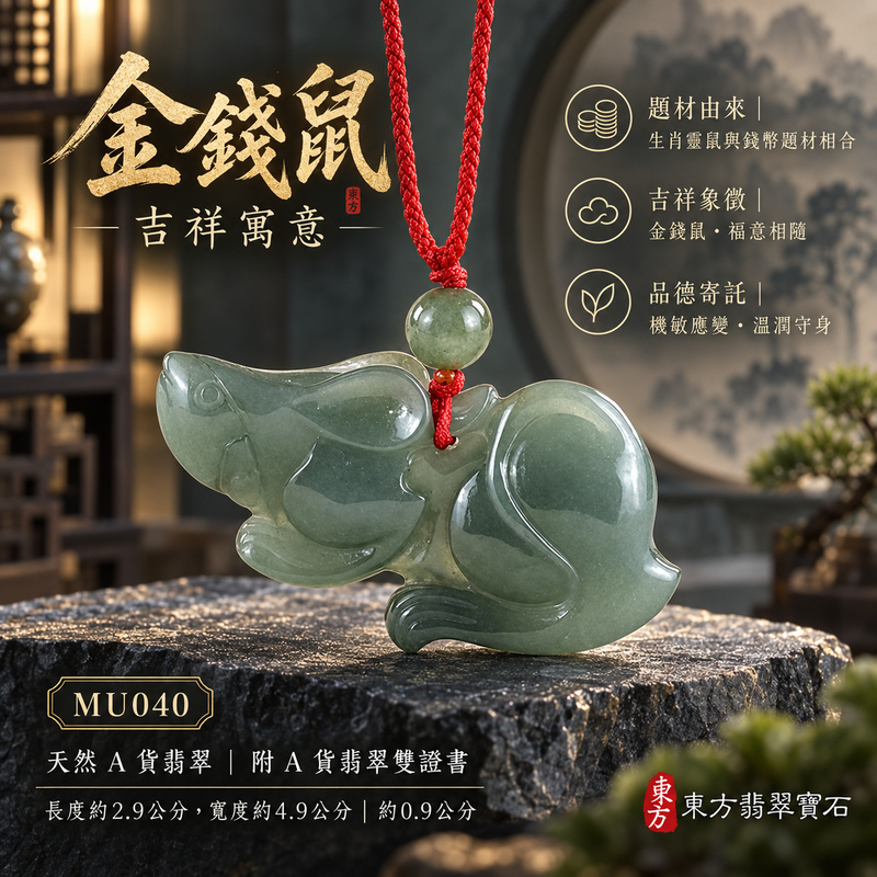 已售出可訂做|翡翠生肖鼠項鍊玉珮|靈巧機敏・福祿豐足・家業興旺・福運相隨・平安吉祥|天然A貨翡翠・緬甸玉・綠色・糯種|金錢鼠|鼠玉珮・鼠玉墜・鼠吊墜・翡翠鼠牌・鼠項鍊・緬甸玉項鍊・A貨翡翠項鍊|MU040|男女翡翠項鍊・送禮收藏|客製化訂做翡翠鼠玉珮、翡翠鼠玉墜、翡翠鼠吊墜、翡翠鼠項鍊|附A貨翡翠雙證書・東方翡翠寶石 已售出可訂做|翡翠生肖鼠項鍊玉珮|靈巧機敏・福祿豐足・家業興旺・福運相隨・平安吉祥|天然A貨翡翠・緬甸玉・綠色・糯種|金錢鼠|鼠玉珮・鼠玉墜・鼠吊墜・翡翠鼠牌・鼠項鍊・緬甸玉項鍊・A貨翡翠項鍊|MU040|男女翡翠項鍊・送禮收藏|客製化訂做翡翠鼠玉珮、翡翠鼠玉墜、翡翠鼠吊墜、翡翠鼠項鍊|附A貨翡翠雙證書・東方翡翠寶石
