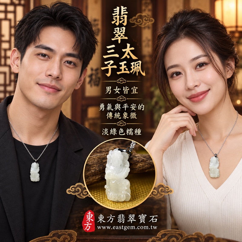 翡翠三太子項鍊玉珮|中壇元帥哪吒三太子牌A貨翡翠玉珮・緬甸玉哪吒三太子玉墜|淡綠色糯種溫潤玉質・木土五行寓意|勇敢無畏・驅邪鎮煞・平安守護・事業順遂・前程似錦・貴人相助|TT180|客製化訂做各種翡翠哪吒三太子吊墜玉珮項鍊|附A貨翡翠雙證書2 翡翠三太子項鍊玉珮|中壇元帥哪吒三太子牌A貨翡翠玉珮・緬甸玉哪吒三太子玉墜|淡綠色糯種溫潤玉質・木土五行寓意|勇敢無畏・驅邪鎮煞・平安守護・事業順遂・前程似錦・貴人相助|TT180|客製化訂做各種翡翠哪吒三太子吊墜玉珮項鍊|附A貨翡翠雙證書2
