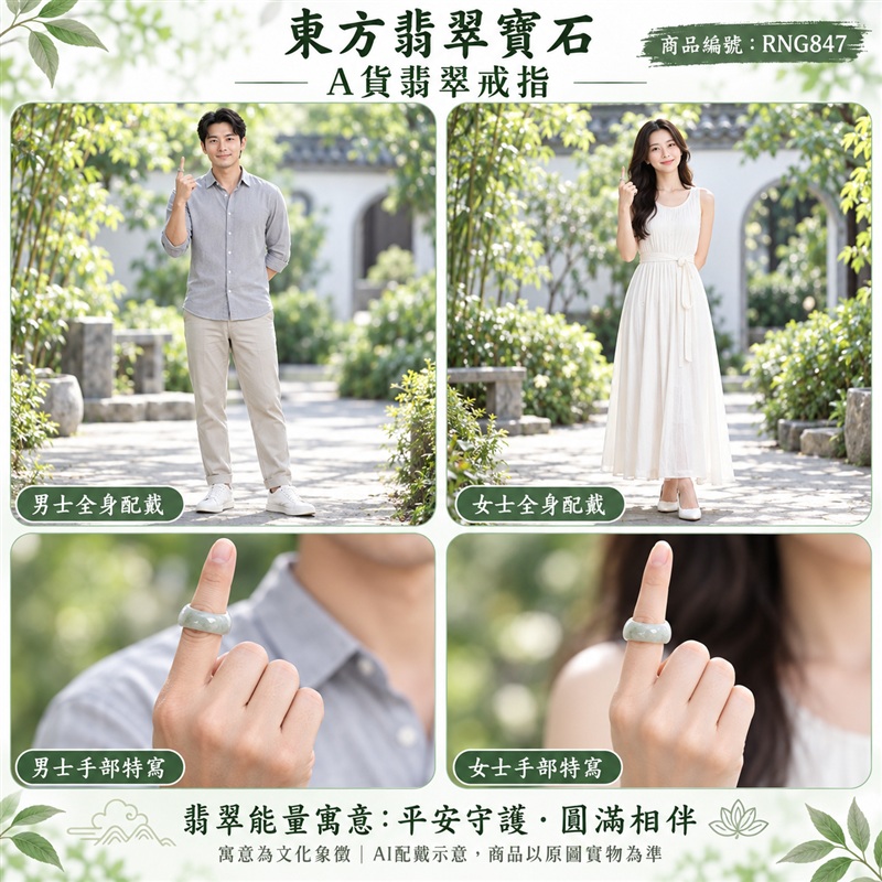A貨緬甸天然翡翠戒指|豆種翡翠圓戒 國際圍19.5|豆種結構特色 自然玉石質感 圓形戒身造型 傳統玉飾與日常穿搭相融|圓滿戒形承載平安順心、福祿相伴、團圓和合與珍惜情緣的祝願|翡翠玉戒 緬甸玉戒指 圓戒 版指戒 版戒指 板指戒|日常佩戴 自用收藏 生日贈禮 紀念日心意 結婚戒指與男女情侶對戒選款|可客製化訂做各式翡翠戒指、吊墜、玉珮與項鍊|RNG847|附A貨翡翠雙證書2 A貨緬甸天然翡翠戒指|豆種翡翠圓戒 國際圍19.5|豆種結構特色 自然玉石質感 圓形戒身造型 傳統玉飾與日常穿搭相融|圓滿戒形承載平安順心、福祿相伴、團圓和合與珍惜情緣的祝願|翡翠玉戒 緬甸玉戒指 圓戒 版指戒 版戒指 板指戒|日常佩戴 自用收藏 生日贈禮 紀念日心意 結婚戒指與男女情侶對戒選款|可客製化訂做各式翡翠戒指、吊墜、玉珮與項鍊|RNG847|附A貨翡翠雙證書2
