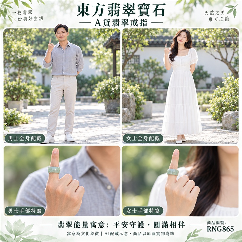 A貨緬甸天然翡翠戒指｜豆種翡翠圓戒 國際圍21｜豆種玉質觀感 天然翡翠紋理 簡約圓形戒身 含蓄耐看的東方珠寶韻味｜以玉寄福 圓戒寄託家庭和合、人際圓融、平安吉祥與長久相伴的美好心意｜翡翠玉戒 緬甸玉戒指 圓戒 版指戒 版戒指 板指戒｜日常佩戴 自用收藏 生日贈禮 紀念日心意 結婚戒指與男女情侶對戒選款｜可客製化訂做各式翡翠戒指、吊墜、玉珮與項鍊｜RNG865｜附A貨翡翠雙證書2