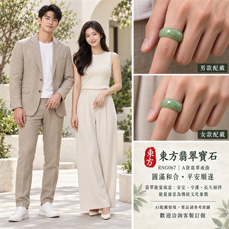 （已售出勿下標 可洽客製訂做）｜A貨緬甸天然翡翠戒指｜綠色糯種油青翡翠戒指 國際圍21｜油青色調沉穩 含蓄綠意耐看 糯種溫潤觀感 簡約戒形展現典雅氣韻｜寓意圓滿和合、平安順遂、吉祥如意、福氣常伴、情緣長久｜翡翠玉戒 版指戒 結婚戒指 男女對戒 情侶對戒｜可客製訂做翡翠戒指、吊墜、玉珮、項鍊｜RNG067｜附A貨翡翠雙證書2