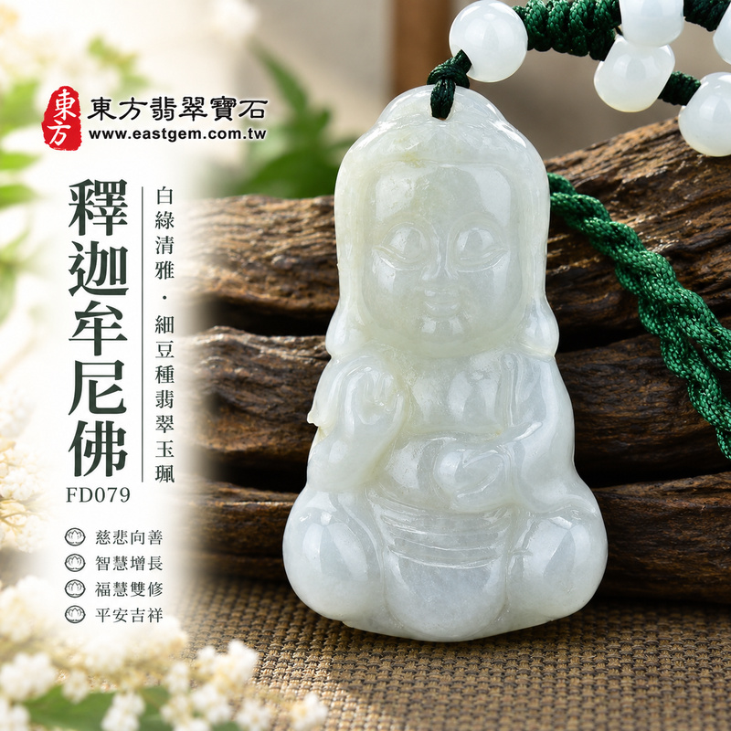 白綠清雅細豆種釋迦牟尼佛翡翠玉珮|FD079|佛祖天然A貨緬甸玉項鍊吊墜・白皙玉色清雅純淨・細豆種玉質扎實細緻・佛祖右手結法印左手持缽・閉目含笑神態慈祥|寓意慈悲向善、智慧增長、福慧雙修、清淨守心、知足修心、善念相伴、心境平和、平安吉祥|可客製訂做各式翡翠釋迦牟尼佛吊墜玉珮項鍊|附A貨翡翠雙證書1 白綠清雅細豆種釋迦牟尼佛翡翠玉珮|FD079|佛祖天然A貨緬甸玉項鍊吊墜・白皙玉色清雅純淨・細豆種玉質扎實細緻・佛祖右手結法印左手持缽・閉目含笑神態慈祥|寓意慈悲向善、智慧增長、福慧雙修、清淨守心、知足修心、善念相伴、心境平和、平安吉祥|可客製訂做各式翡翠釋迦牟尼佛吊墜玉珮項鍊|附A貨翡翠雙證書1
