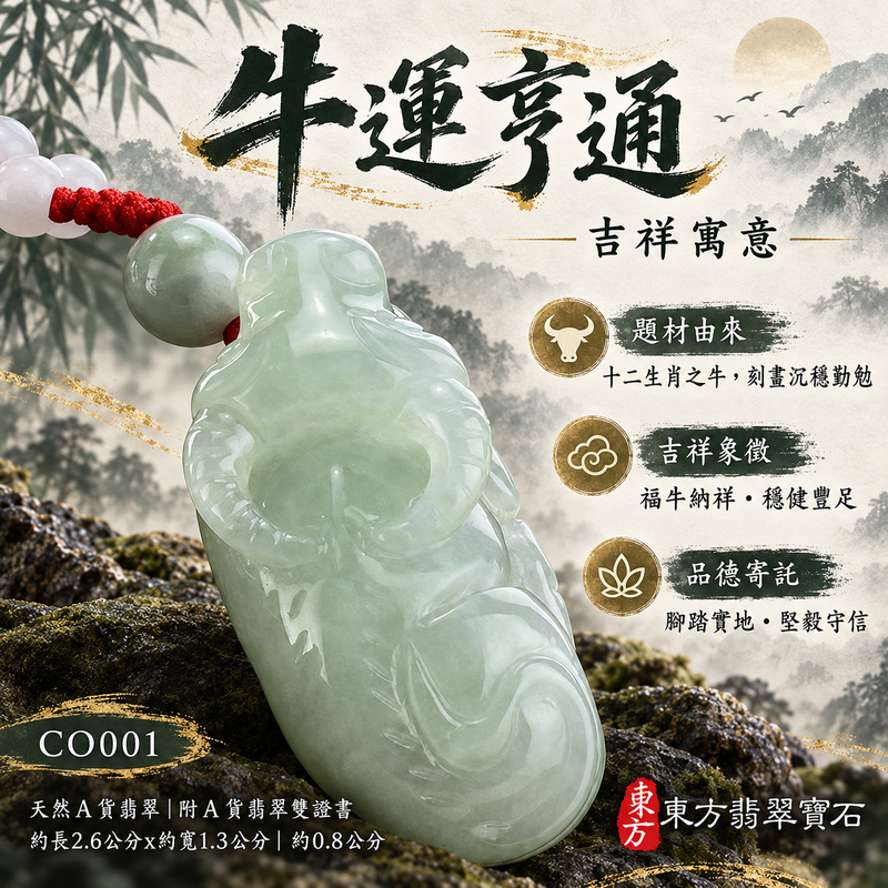 已售出可訂做|翡翠生肖牛項鍊玉珮|勤勉踏實・穩健進取・事業有成・福運相隨・平安吉祥|天然A貨翡翠・緬甸玉・糯種|牛運亨通|牛玉珮・牛玉墜・牛吊墜・翡翠牛牌・牛項鍊・緬甸玉項鍊・A貨翡翠項鍊|CO001|男女翡翠項鍊・送禮收藏|客製化訂做翡翠牛玉珮、翡翠牛玉墜、翡翠牛吊墜、翡翠牛項鍊|附A貨翡翠雙證書・東方翡翠寶石 已售出可訂做|翡翠生肖牛項鍊玉珮|勤勉踏實・穩健進取・事業有成・福運相隨・平安吉祥|天然A貨翡翠・緬甸玉・糯種|牛運亨通|牛玉珮・牛玉墜・牛吊墜・翡翠牛牌・牛項鍊・緬甸玉項鍊・A貨翡翠項鍊|CO001|男女翡翠項鍊・送禮收藏|客製化訂做翡翠牛玉珮、翡翠牛玉墜、翡翠牛吊墜、翡翠牛項鍊|附A貨翡翠雙證書・東方翡翠寶石