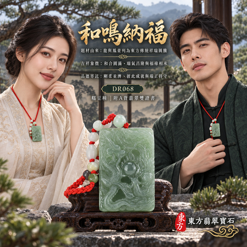 翡翠龍鳳項鍊玉珮|龍鳳呈祥・和合圓滿・富貴吉祥・前程光明・平安順遂|天然A貨翡翠・緬甸玉・糯豆種|龍鳳呈祥|龍鳳玉珮・龍鳳玉墜・龍鳳吊墜・翡翠龍鳳牌・龍鳳項鍊・緬甸玉項鍊・A貨翡翠項鍊|DR068|男女翡翠項鍊・送禮收藏|客製化訂做翡翠龍鳳玉珮、翡翠龍鳳玉墜、翡翠龍鳳吊墜、翡翠龍鳳項鍊|附A貨翡翠雙證書・東方翡翠寶石 翡翠龍鳳項鍊玉珮|龍鳳呈祥・和合圓滿・富貴吉祥・前程光明・平安順遂|天然A貨翡翠・緬甸玉・糯豆種|龍鳳呈祥|龍鳳玉珮・龍鳳玉墜・龍鳳吊墜・翡翠龍鳳牌・龍鳳項鍊・緬甸玉項鍊・A貨翡翠項鍊|DR068|男女翡翠項鍊・送禮收藏|客製化訂做翡翠龍鳳玉珮、翡翠龍鳳玉墜、翡翠龍鳳吊墜、翡翠龍鳳項鍊|附A貨翡翠雙證書・東方翡翠寶石