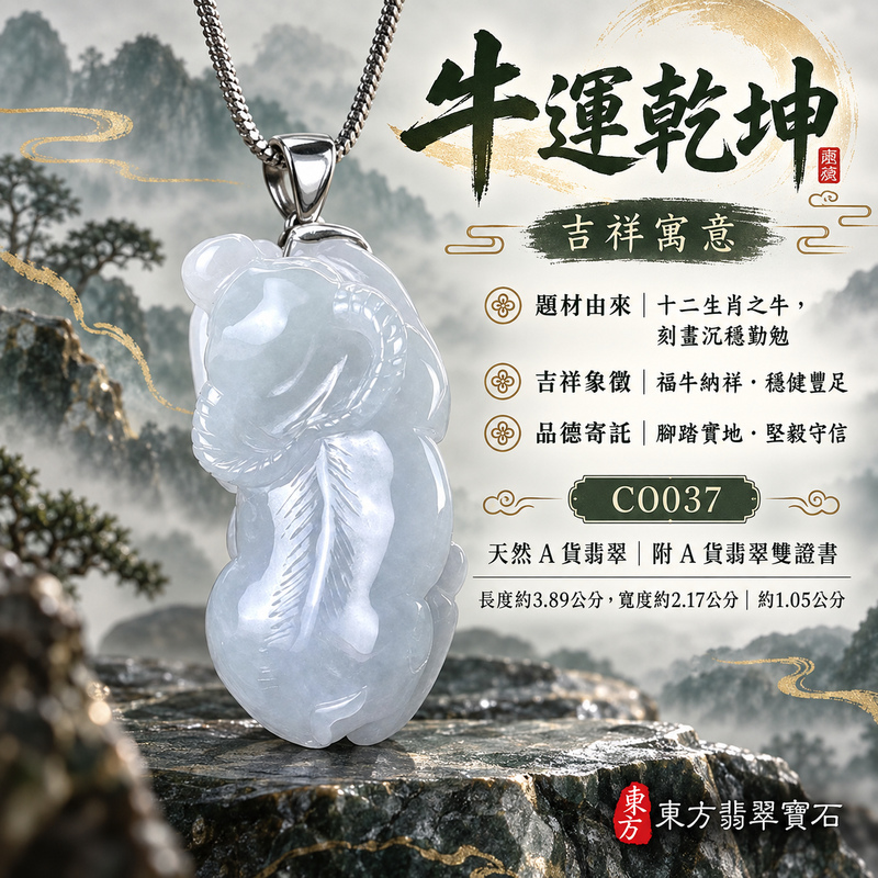 已售出可訂做|翡翠生肖牛項鍊玉珮|勤勉踏實・穩健進取・事業有成・福運相隨・平安吉祥|天然A貨翡翠・緬甸玉・淡綠・糯種|牛運乾坤|牛玉珮・牛玉墜・牛吊墜・翡翠牛牌・牛項鍊・緬甸玉項鍊・A貨翡翠項鍊|CO037|男女翡翠項鍊・送禮收藏|客製化訂做翡翠牛玉珮、翡翠牛玉墜、翡翠牛吊墜、翡翠牛項鍊|附A貨翡翠雙證書・東方翡翠寶石 已售出可訂做|翡翠生肖牛項鍊玉珮|勤勉踏實・穩健進取・事業有成・福運相隨・平安吉祥|天然A貨翡翠・緬甸玉・淡綠・糯種|牛運乾坤|牛玉珮・牛玉墜・牛吊墜・翡翠牛牌・牛項鍊・緬甸玉項鍊・A貨翡翠項鍊|CO037|男女翡翠項鍊・送禮收藏|客製化訂做翡翠牛玉珮、翡翠牛玉墜、翡翠牛吊墜、翡翠牛項鍊|附A貨翡翠雙證書・東方翡翠寶石