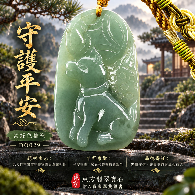 翡翠生肖狗項鍊玉珮|忠誠守護・旺家納福・事業順遂・福運相隨・平安吉祥|天然A貨翡翠・緬甸玉・淡綠色・糯種|狗來富貴|狗玉珮・狗玉墜・狗吊墜・翡翠狗牌・狗項鍊・緬甸玉項鍊・A貨翡翠項鍊|DO029|男女翡翠項鍊・送禮收藏|客製化訂做翡翠狗玉珮、翡翠狗玉墜、翡翠狗吊墜、翡翠狗項鍊|附A貨翡翠雙證書・東方翡翠寶石 翡翠生肖狗項鍊玉珮|忠誠守護・旺家納福・事業順遂・福運相隨・平安吉祥|天然A貨翡翠・緬甸玉・淡綠色・糯種|狗來富貴|狗玉珮・狗玉墜・狗吊墜・翡翠狗牌・狗項鍊・緬甸玉項鍊・A貨翡翠項鍊|DO029|男女翡翠項鍊・送禮收藏|客製化訂做翡翠狗玉珮、翡翠狗玉墜、翡翠狗吊墜、翡翠狗項鍊|附A貨翡翠雙證書・東方翡翠寶石