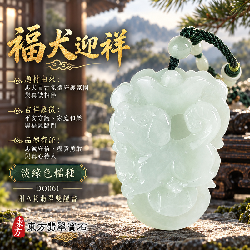 翡翠生肖狗項鍊玉珮|忠誠守護・旺家納福・事業順遂・福運相隨・平安吉祥|天然A貨翡翠・緬甸玉・淡綠色・糯種|狗來富貴|狗玉珮・狗玉墜・狗吊墜・翡翠狗牌・狗項鍊・緬甸玉項鍊・A貨翡翠項鍊|DO061|男女翡翠項鍊・送禮收藏|客製化訂做翡翠狗玉珮、翡翠狗玉墜、翡翠狗吊墜、翡翠狗項鍊|附A貨翡翠雙證書・東方翡翠寶石 翡翠生肖狗項鍊玉珮|忠誠守護・旺家納福・事業順遂・福運相隨・平安吉祥|天然A貨翡翠・緬甸玉・淡綠色・糯種|狗來富貴|狗玉珮・狗玉墜・狗吊墜・翡翠狗牌・狗項鍊・緬甸玉項鍊・A貨翡翠項鍊|DO061|男女翡翠項鍊・送禮收藏|客製化訂做翡翠狗玉珮、翡翠狗玉墜、翡翠狗吊墜、翡翠狗項鍊|附A貨翡翠雙證書・東方翡翠寶石