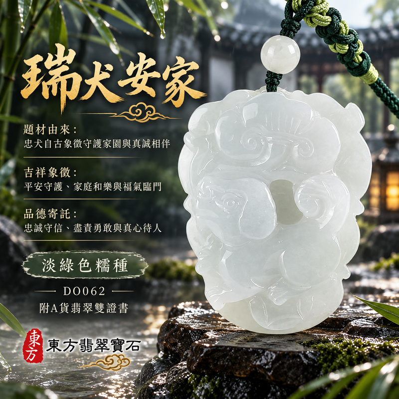翡翠生肖狗項鍊玉珮|忠誠守護・旺家納福・事業順遂・福運相隨・平安吉祥|天然A貨翡翠・緬甸玉・淡綠色・糯種|狗來富貴|狗玉珮・狗玉墜・狗吊墜・翡翠狗牌・狗項鍊・緬甸玉項鍊・A貨翡翠項鍊|DO062|男女翡翠項鍊・送禮收藏|客製化訂做翡翠狗玉珮、翡翠狗玉墜、翡翠狗吊墜、翡翠狗項鍊|附A貨翡翠雙證書・東方翡翠寶石 翡翠生肖狗項鍊玉珮|忠誠守護・旺家納福・事業順遂・福運相隨・平安吉祥|天然A貨翡翠・緬甸玉・淡綠色・糯種|狗來富貴|狗玉珮・狗玉墜・狗吊墜・翡翠狗牌・狗項鍊・緬甸玉項鍊・A貨翡翠項鍊|DO062|男女翡翠項鍊・送禮收藏|客製化訂做翡翠狗玉珮、翡翠狗玉墜、翡翠狗吊墜、翡翠狗項鍊|附A貨翡翠雙證書・東方翡翠寶石