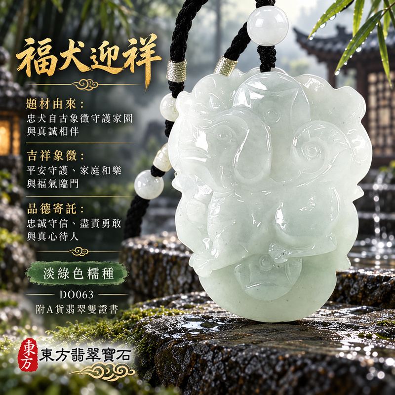 翡翠生肖狗項鍊玉珮|忠誠守護・旺家納福・事業順遂・福運相隨・平安吉祥|天然A貨翡翠・緬甸玉・淡綠色・糯種|狗來富貴|狗玉珮・狗玉墜・狗吊墜・翡翠狗牌・狗項鍊・緬甸玉項鍊・A貨翡翠項鍊|DO063|男女翡翠項鍊・送禮收藏|客製化訂做翡翠狗玉珮、翡翠狗玉墜、翡翠狗吊墜、翡翠狗項鍊|附A貨翡翠雙證書・東方翡翠寶石 翡翠生肖狗項鍊玉珮|忠誠守護・旺家納福・事業順遂・福運相隨・平安吉祥|天然A貨翡翠・緬甸玉・淡綠色・糯種|狗來富貴|狗玉珮・狗玉墜・狗吊墜・翡翠狗牌・狗項鍊・緬甸玉項鍊・A貨翡翠項鍊|DO063|男女翡翠項鍊・送禮收藏|客製化訂做翡翠狗玉珮、翡翠狗玉墜、翡翠狗吊墜、翡翠狗項鍊|附A貨翡翠雙證書・東方翡翠寶石